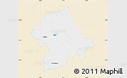 Classic Style Map of Birzu, single color outside
