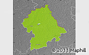 Physical Map of Birzu, desaturated