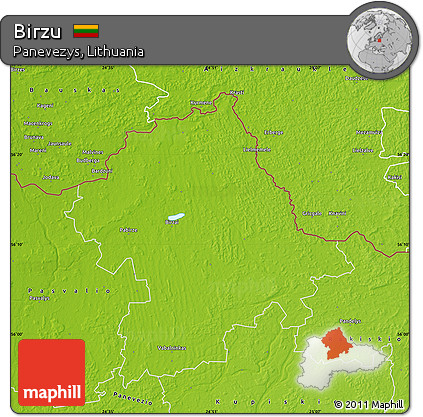 Physical Map of Birzu