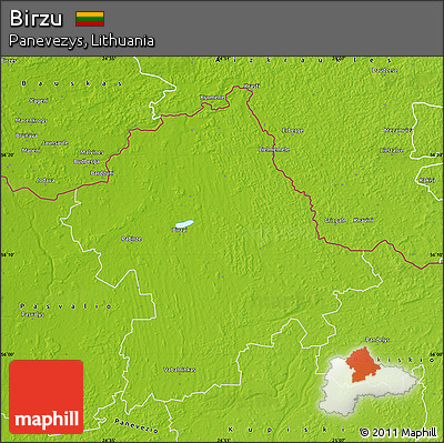 Physical Map of Birzu