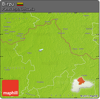 Physical Map of Birzu