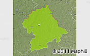 Physical Map of Birzu, semi-desaturated