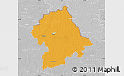 Political Map of Birzu, lighten, desaturated