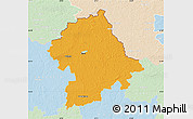 Political Map of Birzu, lighten