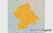 Political Map of Birzu, lighten, semi-desaturated