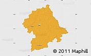 Political Map of Birzu, single color outside