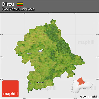Satellite Map of Birzu, single color outside