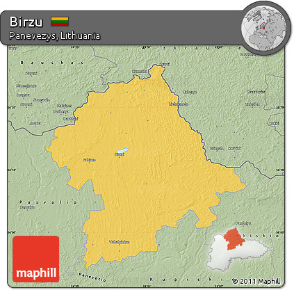 Savanna Style Map of Birzu