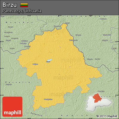 Savanna Style Map of Birzu