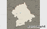 Shaded Relief Map of Birzu, darken