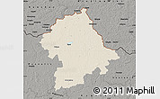 Shaded Relief Map of Birzu, darken, semi-desaturated