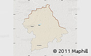 Shaded Relief Map of Birzu, lighten, semi-desaturated