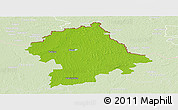 Physical Panoramic Map of Birzu, lighten