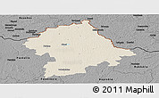 Shaded Relief Panoramic Map of Birzu, darken, desaturated