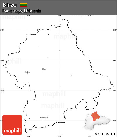 Blank Simple Map of Birzu, cropped outside