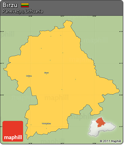 Savanna Style Simple Map of Birzu, cropped outside