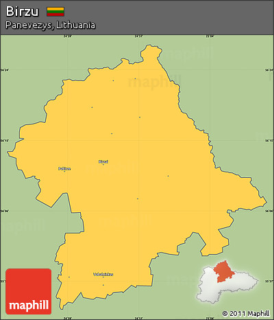 Savanna Style Simple Map of Birzu, cropped outside