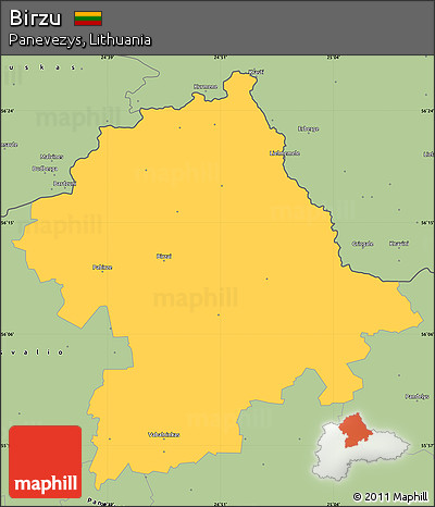 Savanna Style Simple Map of Birzu