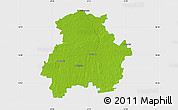 Physical Map of Pasvalio, single color outside
