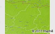 Physical 3D Map of Pakruojo