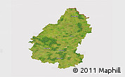 Satellite 3D Map of Pakruojo, cropped outside