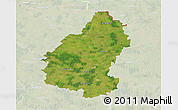 Satellite 3D Map of Pakruojo, lighten