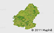 Satellite 3D Map of Pakruojo, single color outside