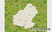 Shaded Relief 3D Map of Pakruojo, satellite outside