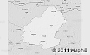 Silver Style 3D Map of Pakruojo