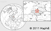Blank Location Map of Pakruojo, highlighted country