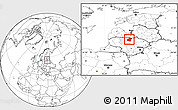 Blank Location Map of Pakruojo, highlighted parent region