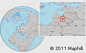 Gray Location Map of Pakruojo