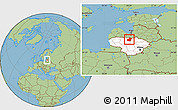 Savanna Style Location Map of Pakruojo, highlighted country