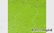 Physical Map of Pakruojo