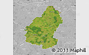 Satellite Map of Pakruojo, lighten, desaturated