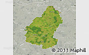 Satellite Map of Pakruojo, lighten, semi-desaturated