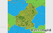 Satellite Map of Pakruojo, political outside