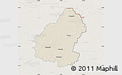 Shaded Relief Map of Pakruojo, lighten