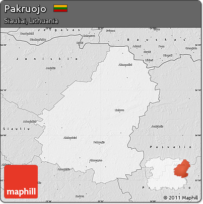 Silver Style Map of Pakruojo