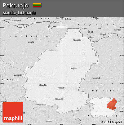 Silver Style Map of Pakruojo