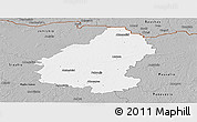 Gray Panoramic Map of Pakruojo