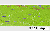 Physical Panoramic Map of Pakruojo
