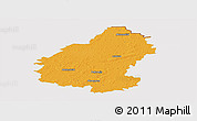 Political Panoramic Map of Pakruojo, cropped outside