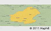 Savanna Style Panoramic Map of Pakruojo