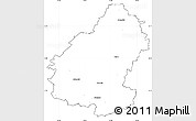Blank Simple Map of Pakruojo, cropped outside