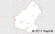 Classic Style Simple Map of Pakruojo, cropped outside