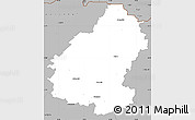 Gray Simple Map of Pakruojo