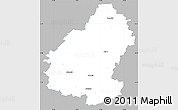 Gray Simple Map of Pakruojo, single color outside