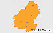 Political Simple Map of Pakruojo, cropped outside