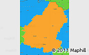 Political Simple Map of Pakruojo